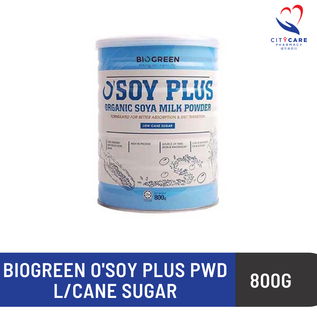 BIOGREEN O'SOY PLUS PWD LCANE SUGAR (800G)