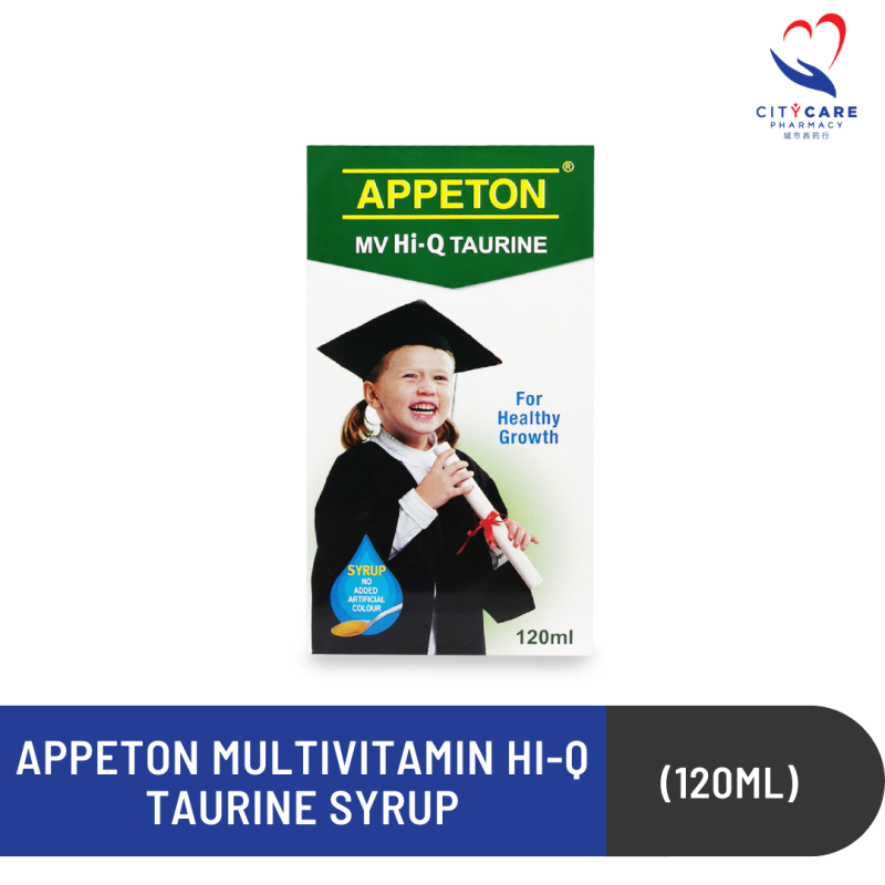 APPETON MULTIVITAMIN HI-Q TAURINE SYRUP (120ML) - MYCITYHEALTH SDN BND ...
