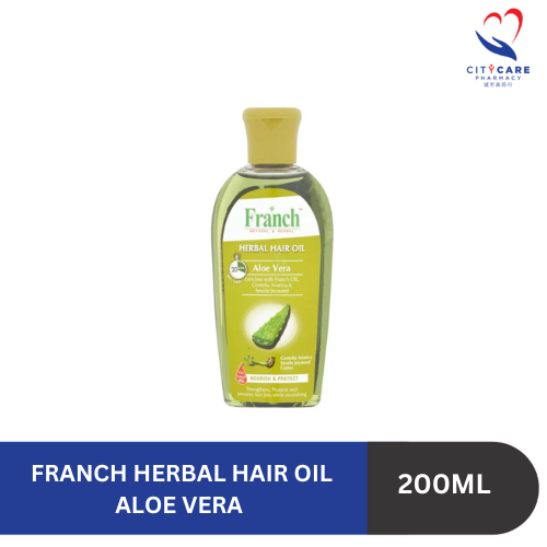 FRANCH HERBAL HAIR OIL ALOE VERA - (200ML)